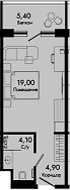 Продается 1-комн. квартира, 28 м²