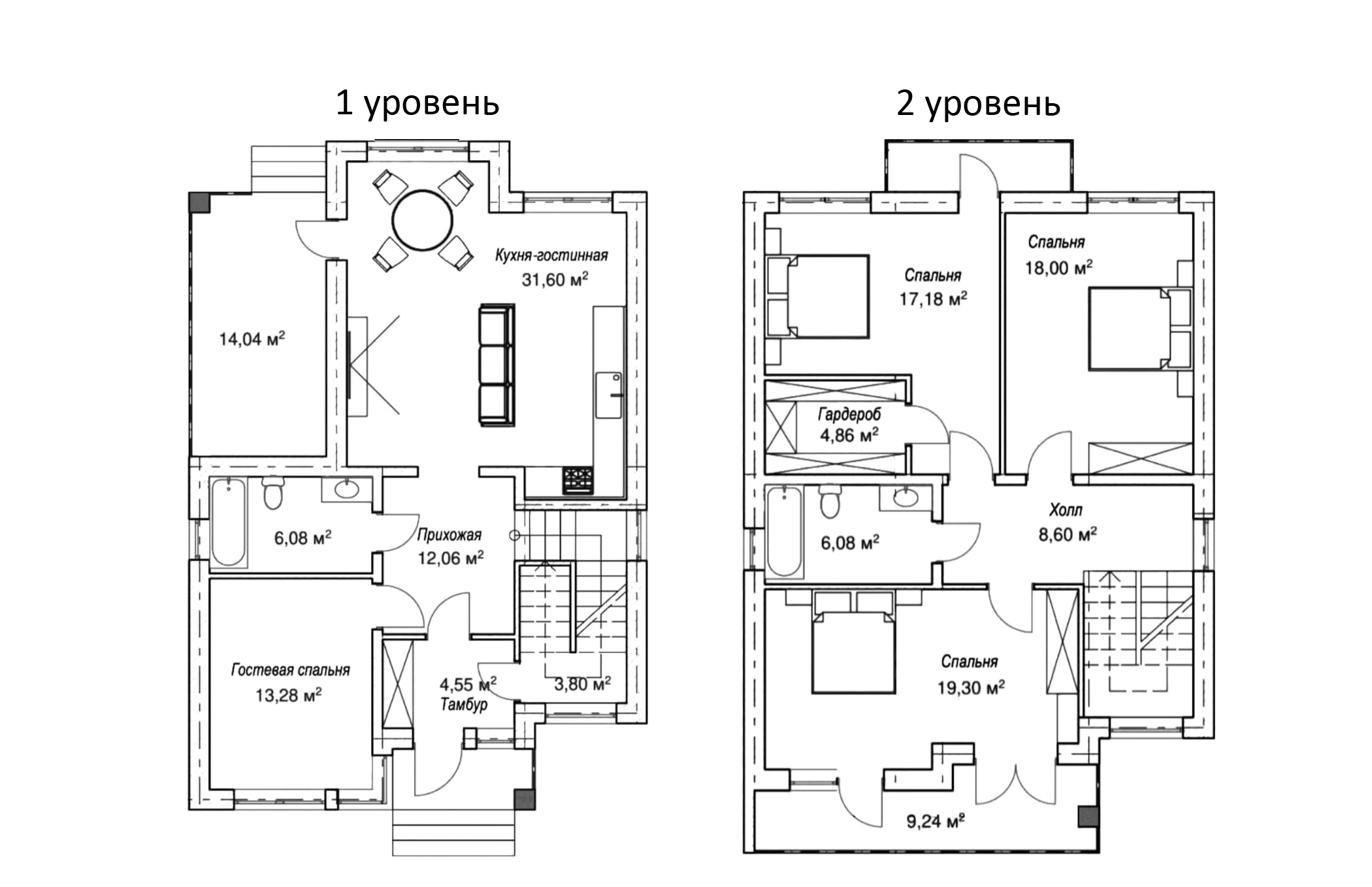 Планировка 138.36 м²