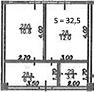 Планировка 32.5 м²