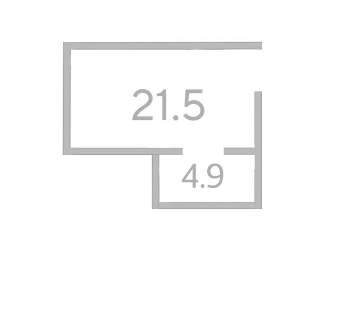 Планировка 21.5 м²