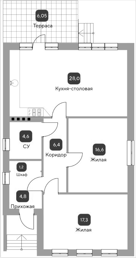 Коттедж в «Коттеджный поселок Загород 2»