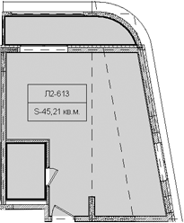 Планировка 45.21 м²