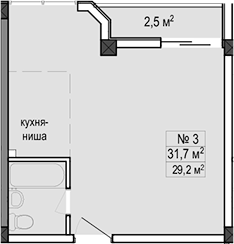 Квартира · 31.7 м²