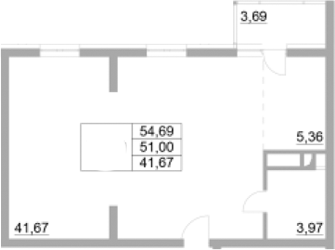 Планировка 51 м²