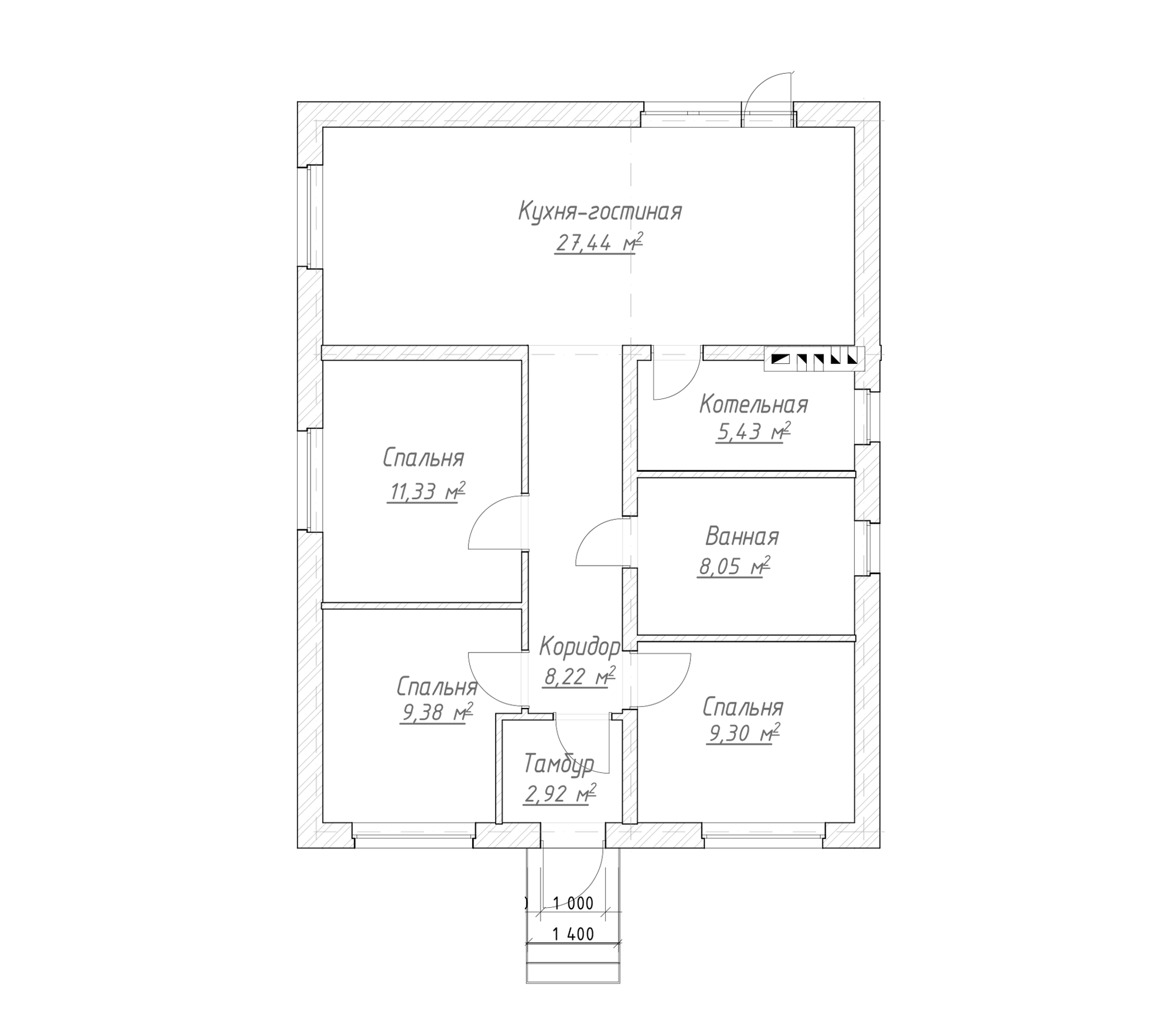 Планировка 81 м²
