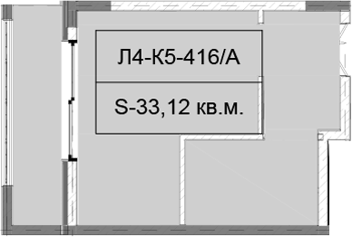 Планировка 33.12 м²