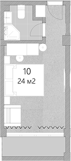 Планировка 24 м²