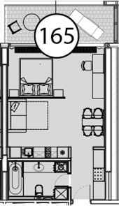 Планировка 55.7 м²