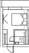 Планировка 17.9 м²