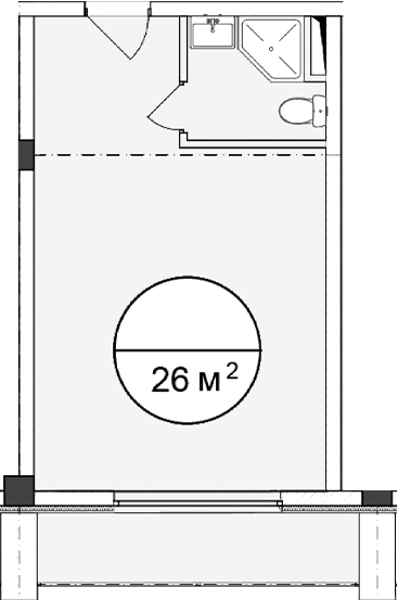 Планировка 28 м²