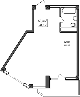 Квартира · 44.8 м²
