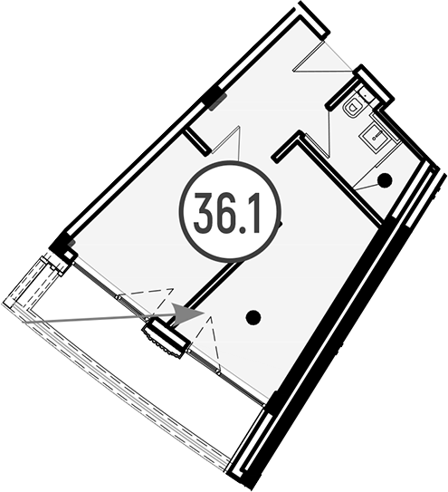 Квартира · 36.1 м²