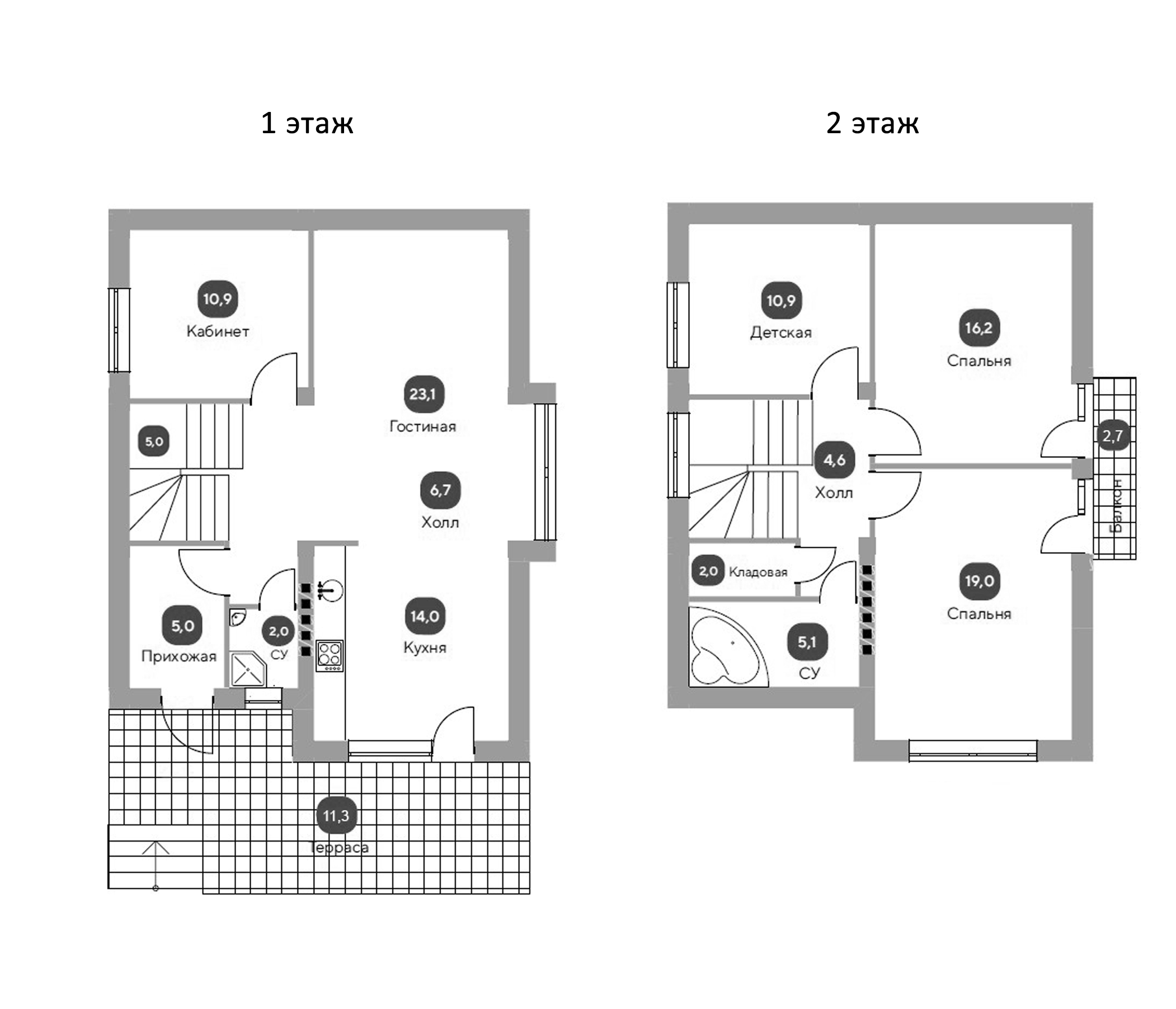 Планировка 124.5 м²