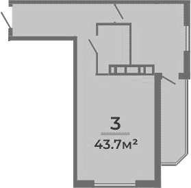 Планировка 38.4 м²