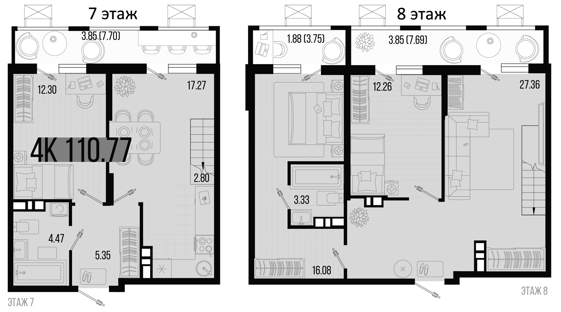 Продается 4-комн. квартира, 101.19 м²