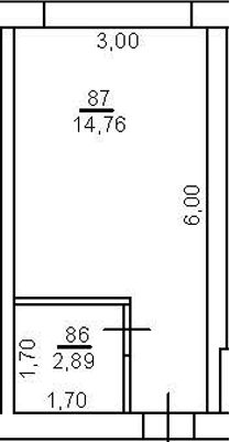 Планировка 35.9 м²