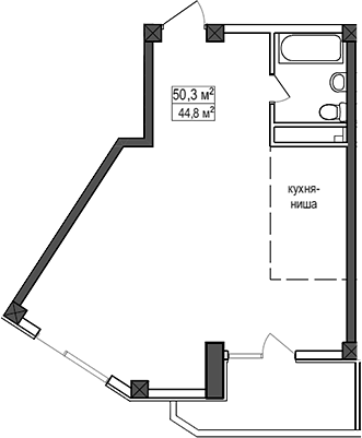 Квартира · 44.8 м²