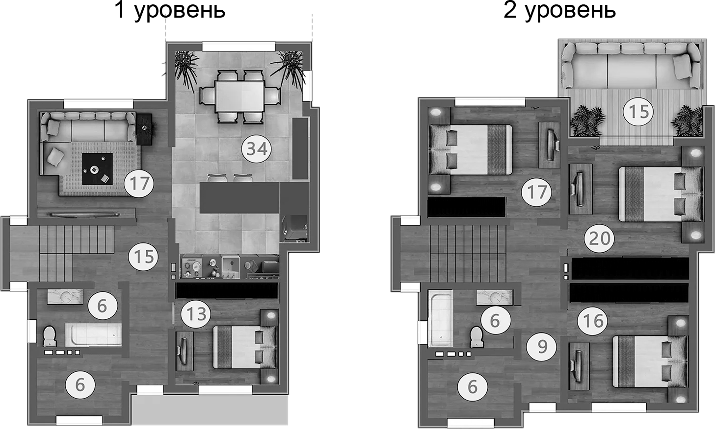 Планировка 174.9 м²