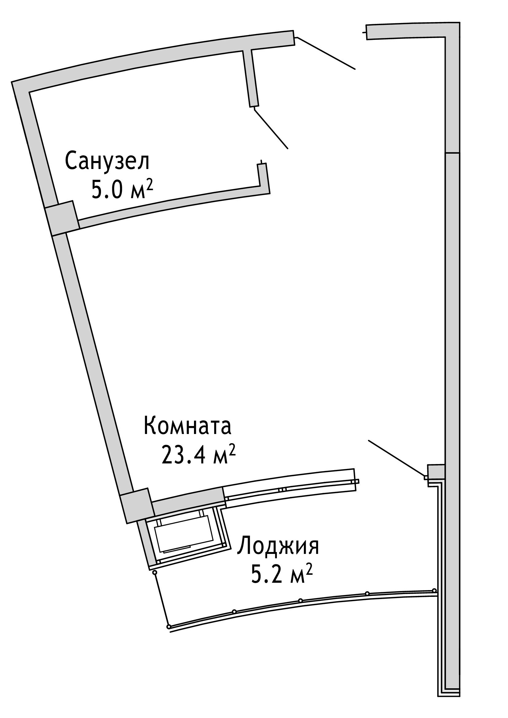 1-комн. · 28.4 м²