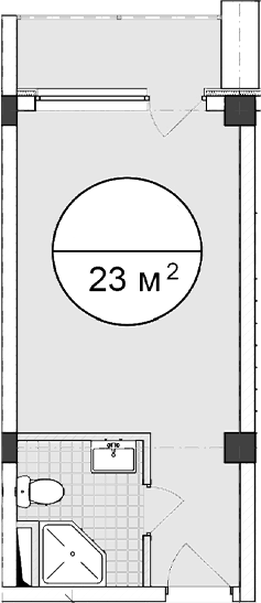 Студия · 23 м²