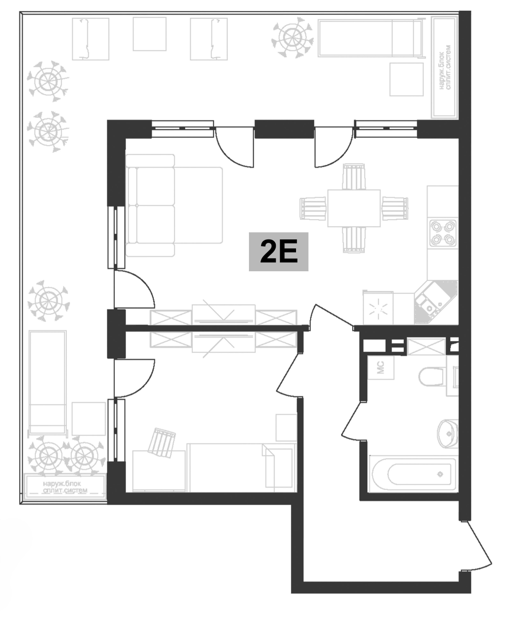 Продается 2-комн. квартира, 45.8 м²