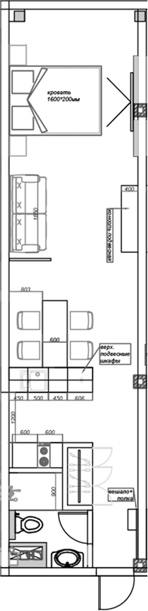 Планировка 41 м²
