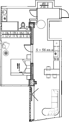 Планировка 62.6 м²