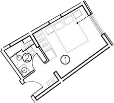 Студия · 16.9 м²