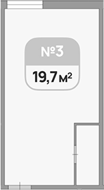 Планировка 19.7 м²