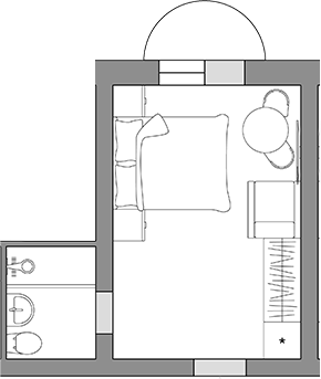 Планировка 19.6 м²