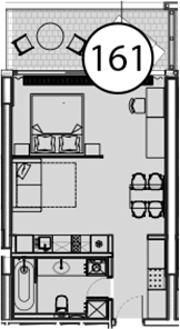 Планировка 54.7 м²