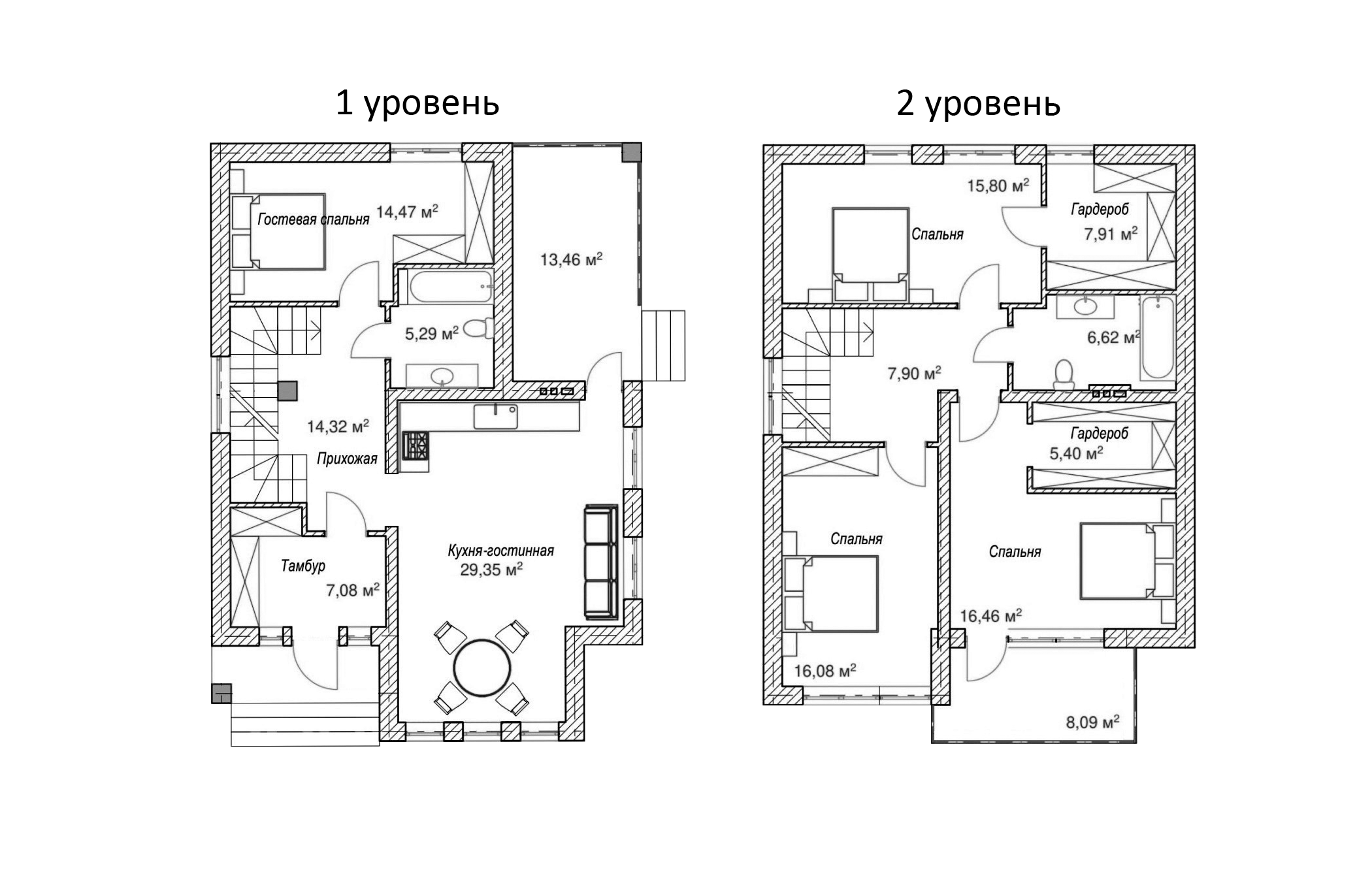 Планировка 140.95 м²