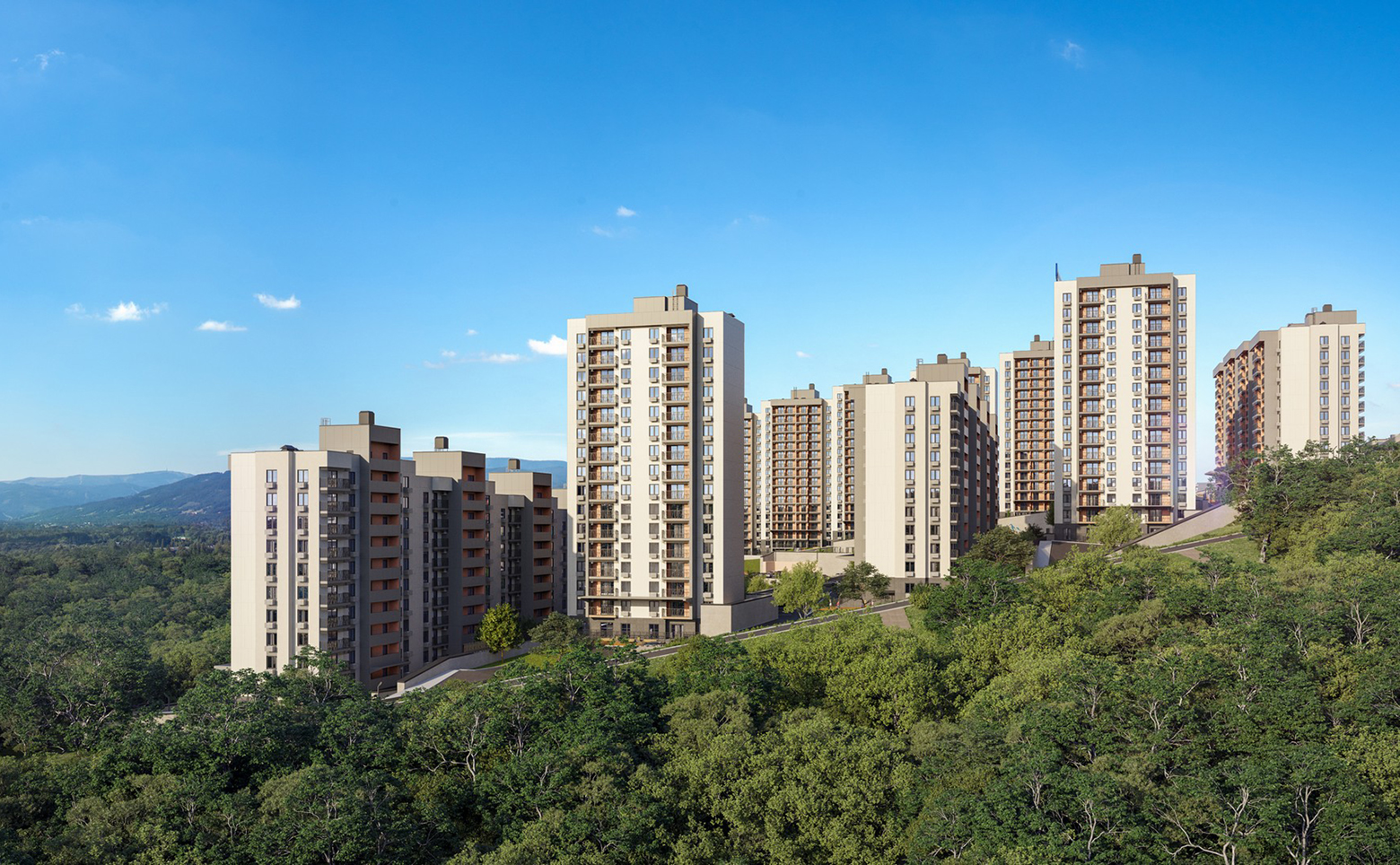 2-комн. квартира, 56 м² в ЖК Горный квартал