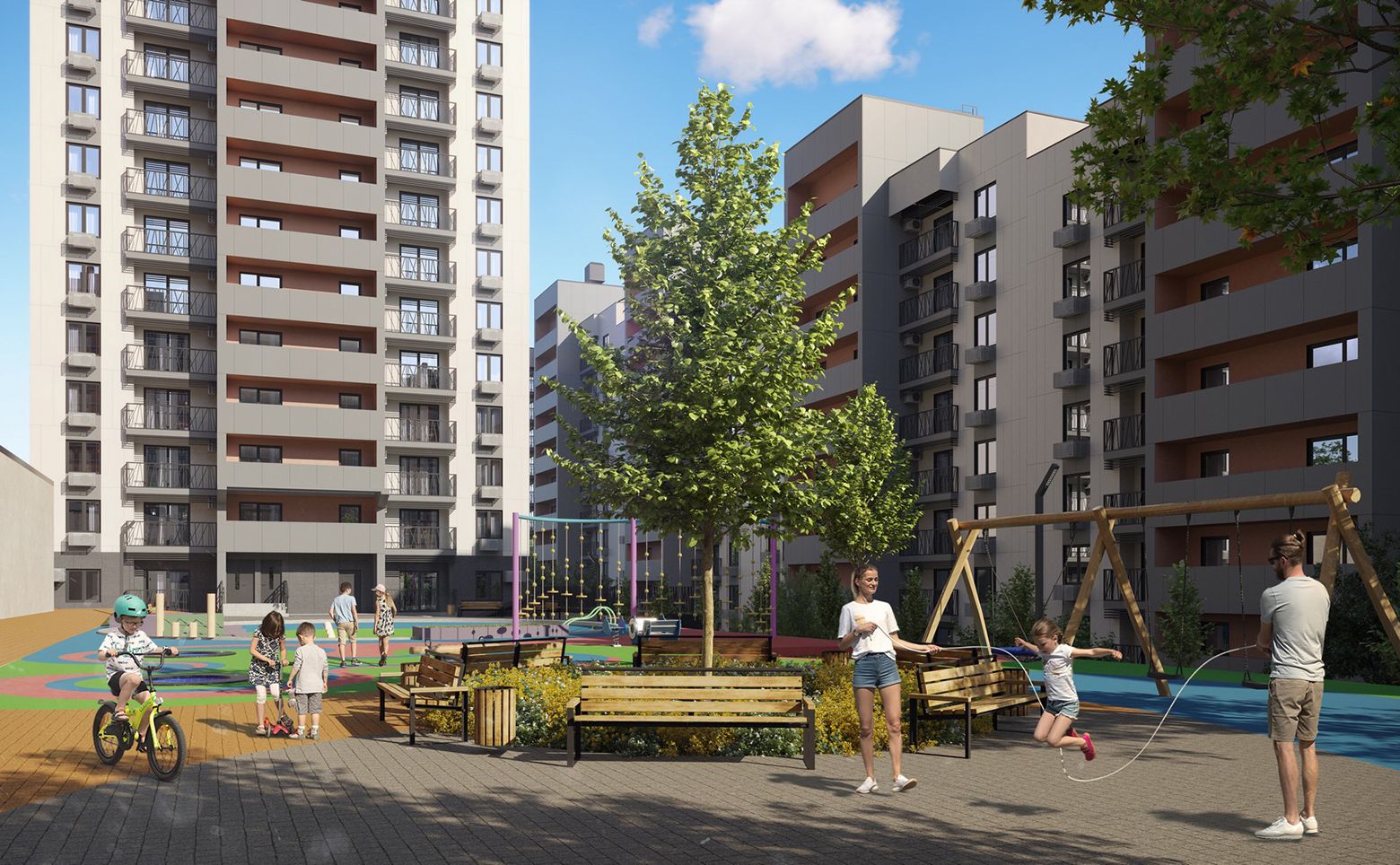2-комн. квартира, 56 м² в ЖК Горный квартал